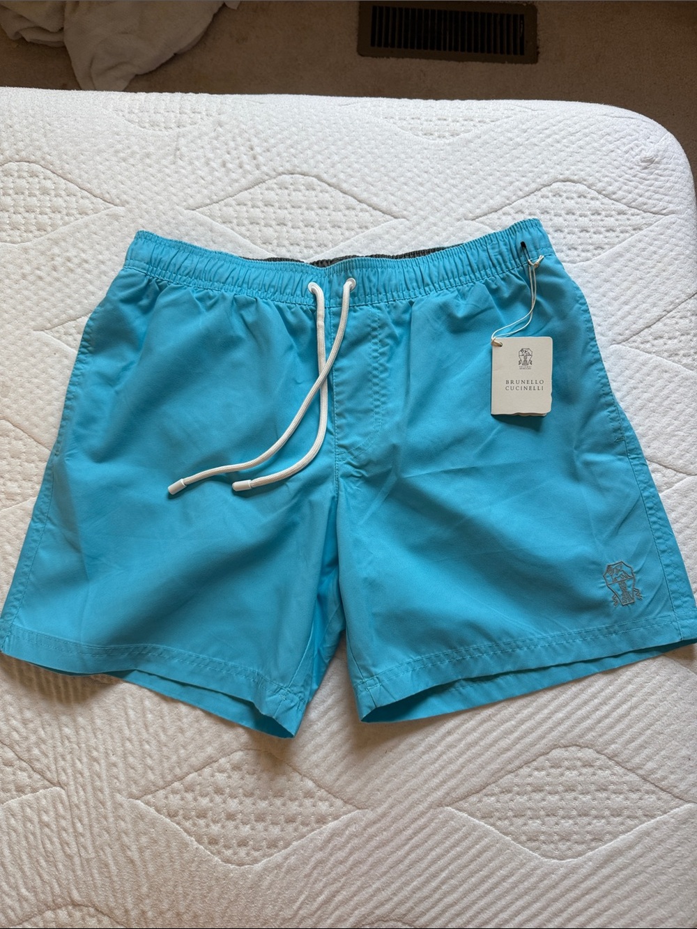 Brunello Cucinelli Turquoise Men’s Swim Trunks